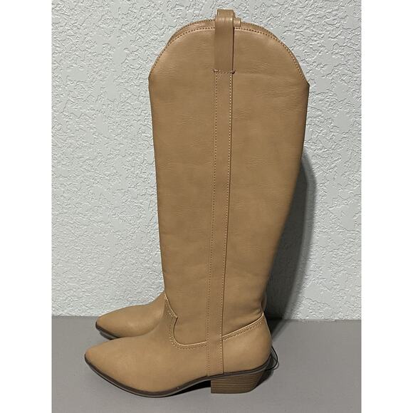 Women's Sommer Western Riding Dress Boots Universal Thread Light Brown Sz 6 NEW - Picture 1 of 9